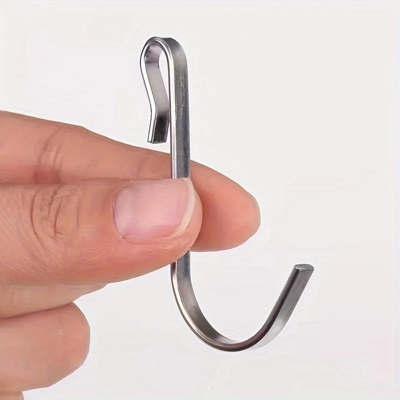 6-Pack Snap-On J-Hook Clips for Wire Shelving & Sink Grates Wire Shelving Hooks Zpaxo