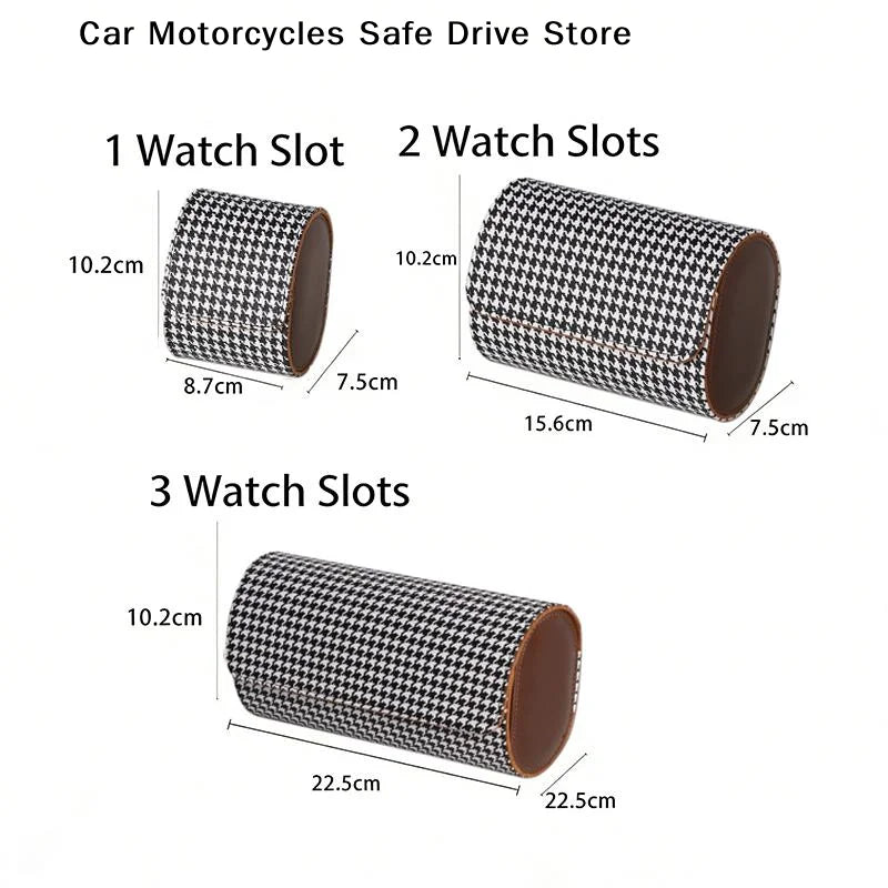 Watch Roll Travel Case-1 2 3 Slot Storage Organizer-secure Innovative