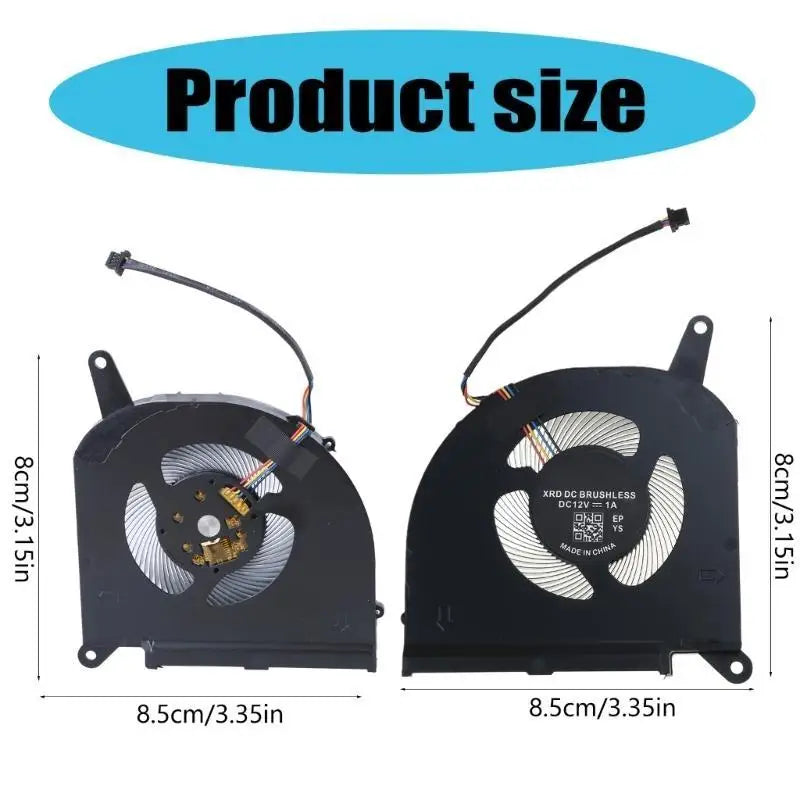 652F Replacement CPU GPU Cooling Fan Heatsinks Laptop Graphics Card Cooling Fan For Aorus 15G 15P 17G 17P RX5G RX7G Laptop Zpaxo
