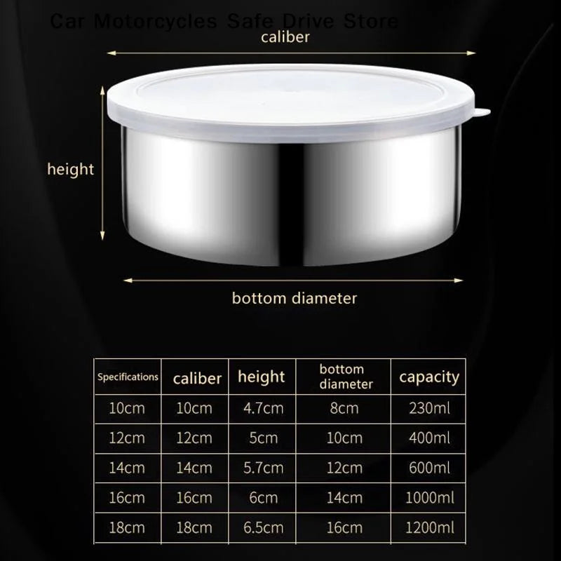 Colorful Stainless Steel Mixing Bowls Lids Stackable Storage Deep