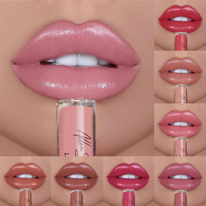 12 Colors Sexy Women Lipstick Waterproof Long Lasting Moist Lip Gloss