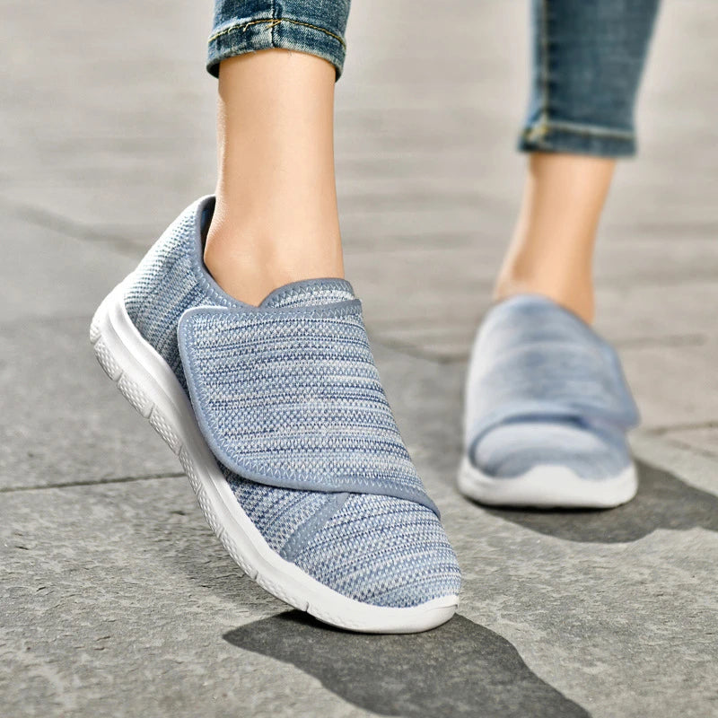 Spring Summer Mesh Lightweight Breathable Velcro Women's Casual Shoes Zpaxo 2378 Blue 43 China Mainland