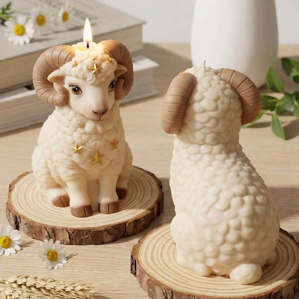 3D Lamb Silicone Mold for Candle, Soap, Resin & DIY Crafts Silicone Craft Mold Zpaxo