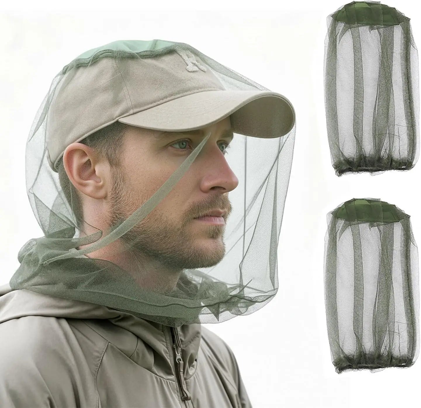 Outdoor Fishing Night Mosquito Net Hat Unisex Breathable Sun