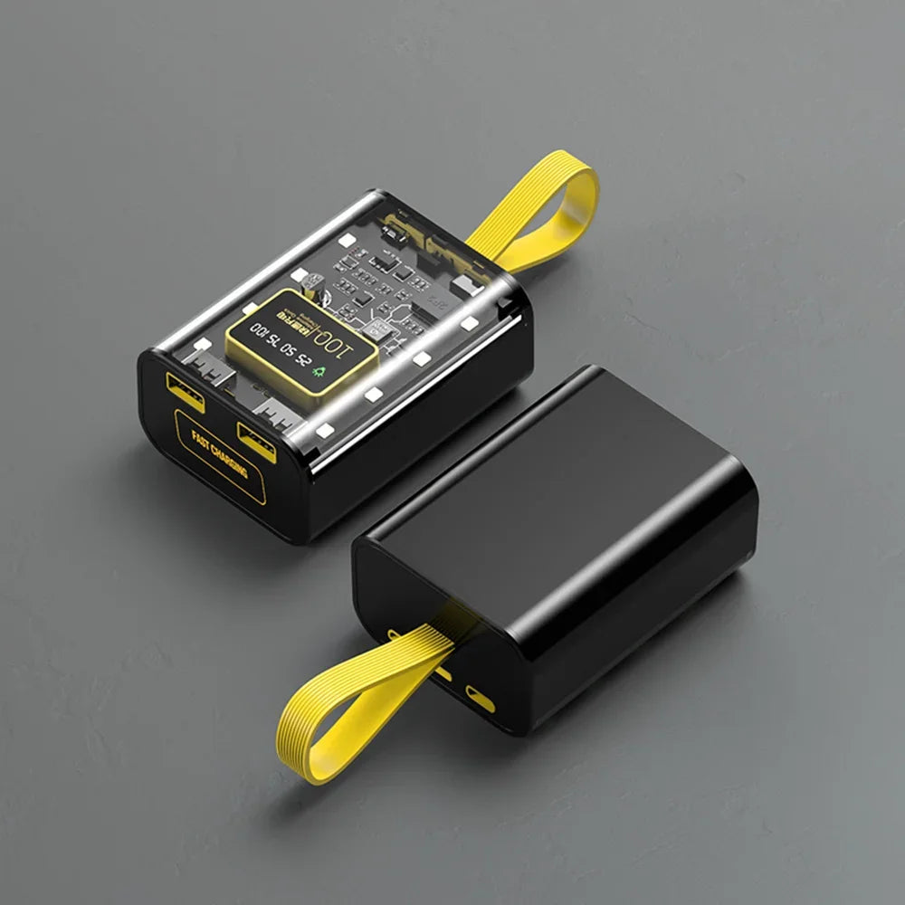 DIY 18650 Power Bank Case – Dual USB, LED Night Light DIY Power Bank Case Zpaxo Battery Storage Box