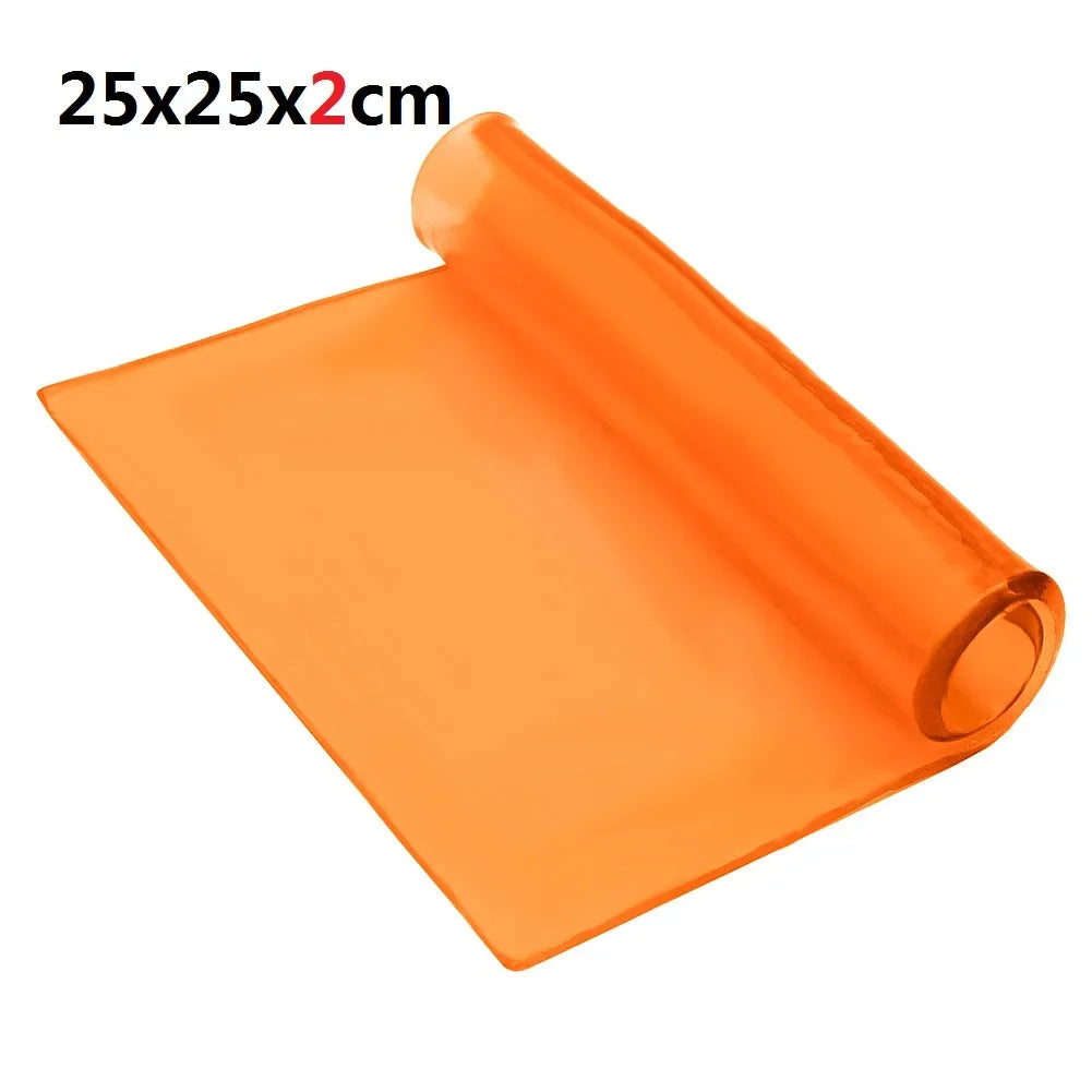 New Motorcycle Seat Gel Pad Shock Absorption Mat Motorbike Scooter Comfortable Soft Gel Cushion Motor Bike Modified Seat Pads Zpaxo 25x25x2cm Orange