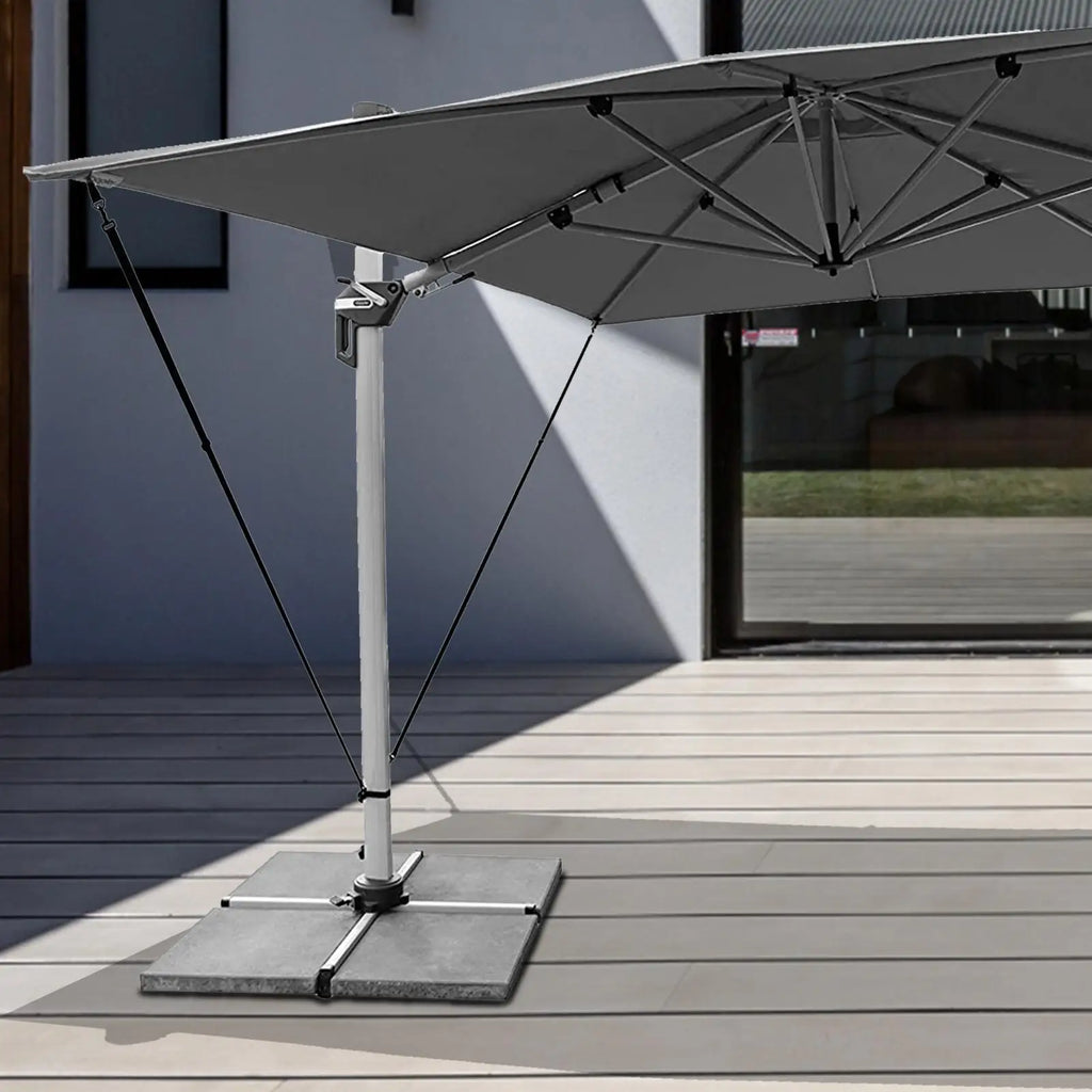 Patio Umbrella Tie Strap 5X Fixed Polyester Parasol Holder Metal Hook