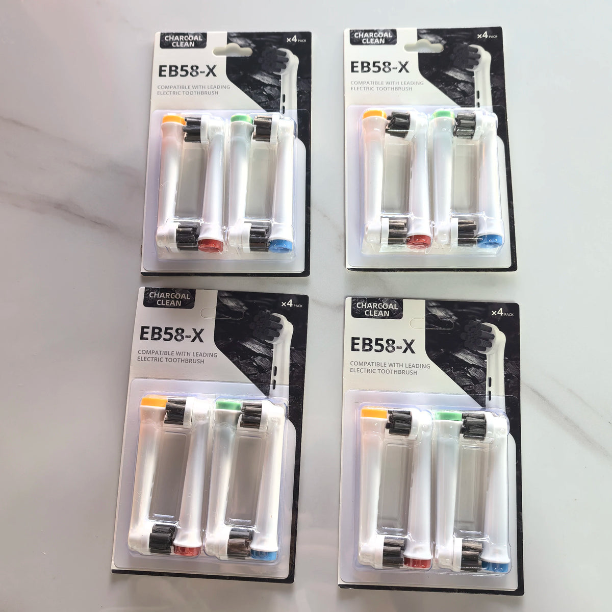 12types Toothbrush Heads Replacement For Oral B PRO Models 600 650 670 2000 2500 2900 3000 3500 3900 Soft Bristles Health Care Zpaxo EB58X-16pcs