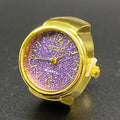 RetroGem New Fashion Personality Ring Watches Adjustable Women's Party Banquet Jewelry Finger Accessories Rings Gifts for Women Zpaxo purple