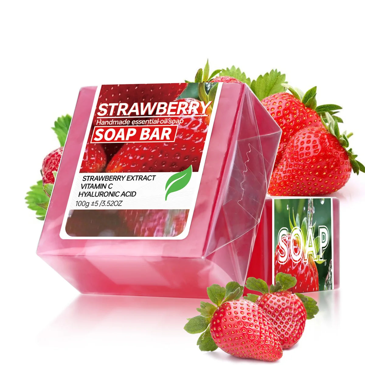 Strawberry Jam Handmade Soap – Face & Bath Cleansing Bar Handmade Bar Soap Zpaxo