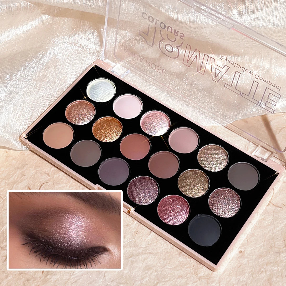 18-color Eyeshadow Palette Earth Tone European American Matte Shimmer Zpaxo