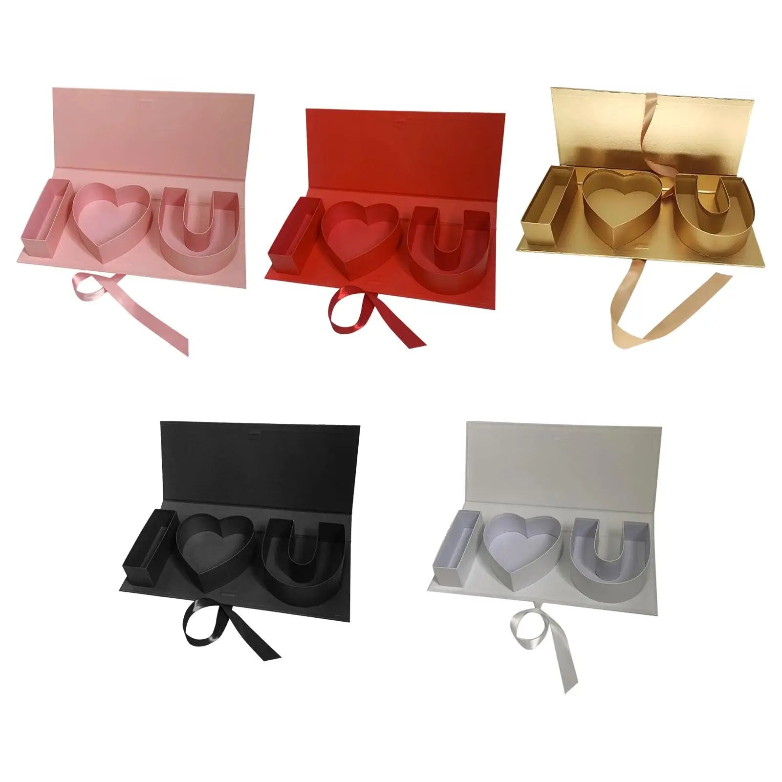 Mother Day Decor,Empty Flower Gift Box Flower Soap Box Fillable Letters Letter Shaped Box for Party Chocolate Favor DIY Craft Zpaxo