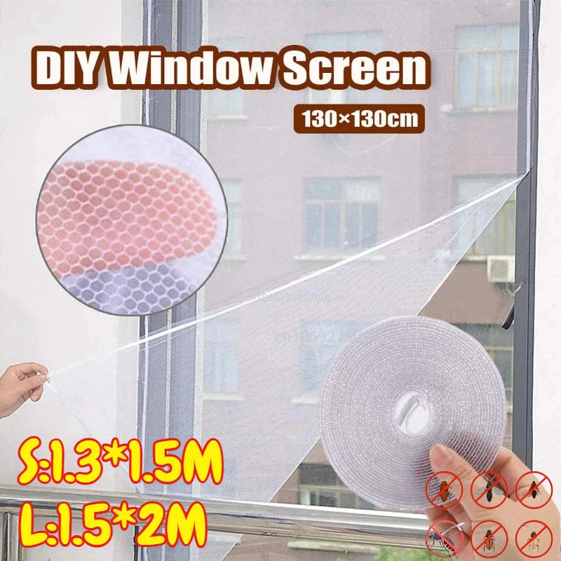 Anti-insect Anti Mosquito Net Indoor Room Fly Insect Mosquito Screen Window Screen DIY Curtain Net Mesh Bug Mosquito Curtain Zpaxo