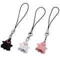 3pcs Fashion Cartoon Halloween Ghost Keychain Cute Funny Heart Phone Lanyard Ornaments Bag Hanging Car Keyring Key Decor Zpaxo Rope Style