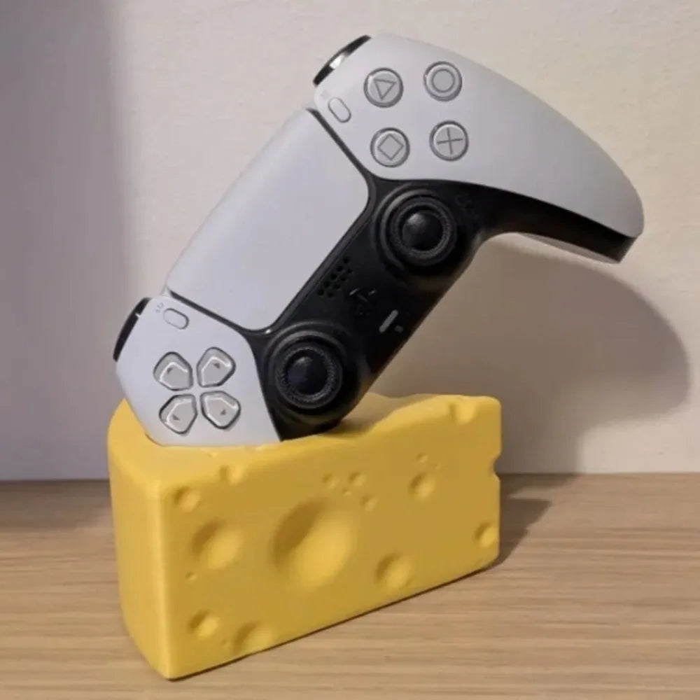 Cheese Shaped Controller Stand Fun Ps5 Desktop Accessory Decorative