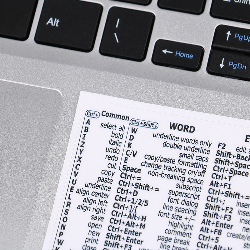Windows Keyboard Shortcut Sticker – PC, Laptop & Desktop Reference Sticker Zpaxo
