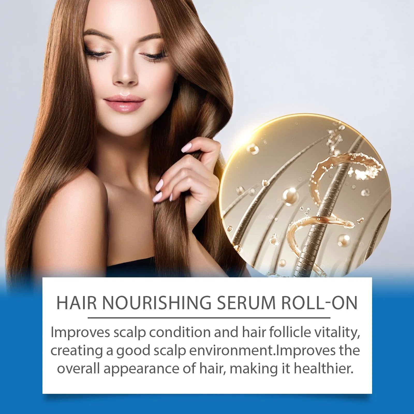 Rosemary Hair Growth Roller Serum | Scalp & Follicle Essence Hair Growth Serum Zpaxo