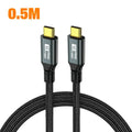 PD 100W USB-C Cable | USB 3.2 Gen 2 | 8K 60Hz | MacBook iPad USB-C Cable Zpaxo 0.5m Cable