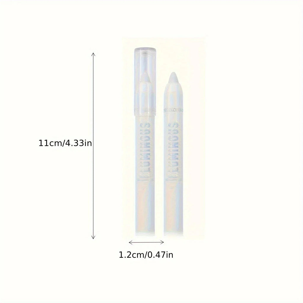 Blue Matte Eyeshadow Stick in Gray Line - Waterproof, Twist-up Monochrome Eyeshadow for Long-Lasting Metallic Eye Makeup Effects Zpaxo