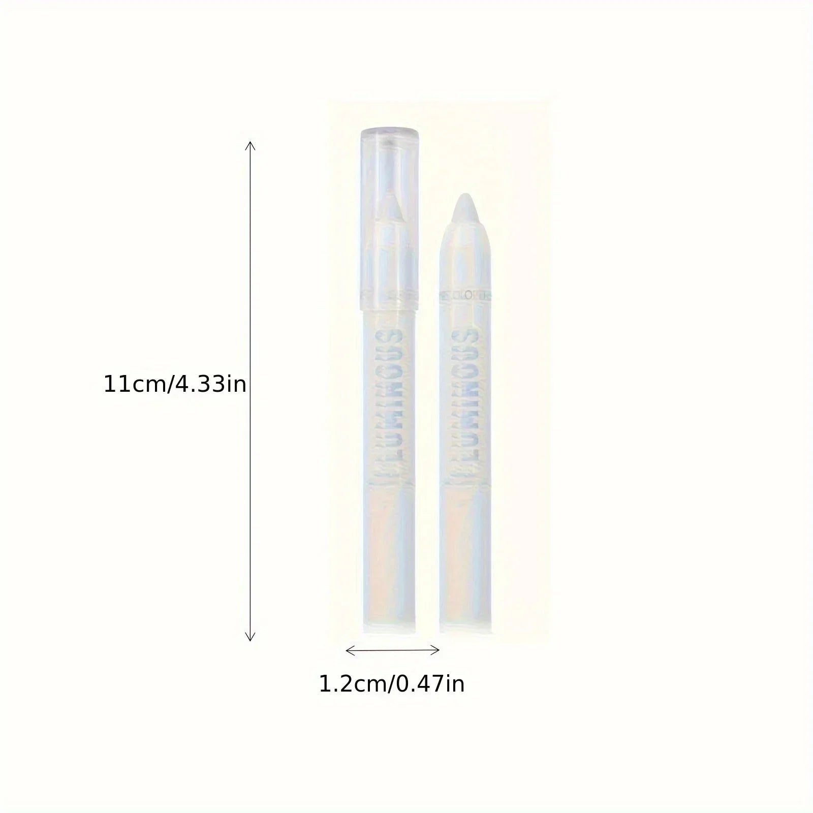 Blue Matte Eyeshadow Stick in Gray Line - Waterproof, Twist-up Monochrome Eyeshadow for Long-Lasting Metallic Eye Makeup Effects Zpaxo