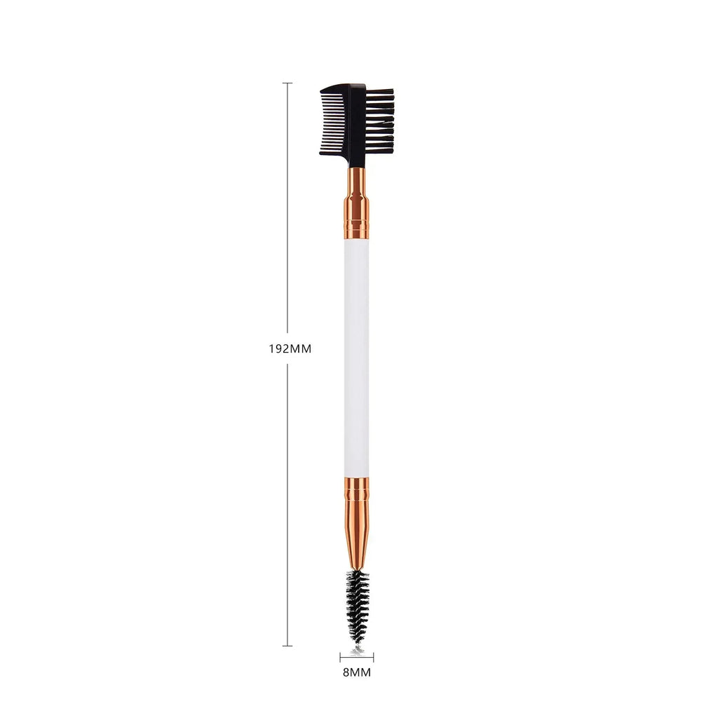 Double Ended Wood Handle Eyebrow Brush Eyelash 1 Professional Makeup