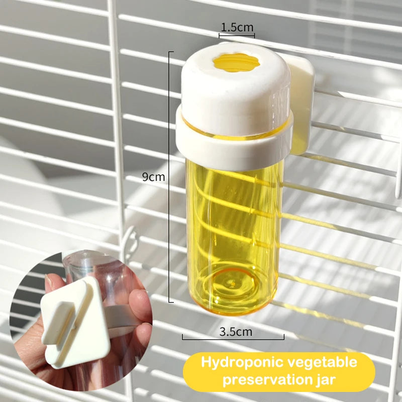 Supplies Bird Parrot Feeder Cage Vegetable Holder Preservation Jar Zpaxo A3