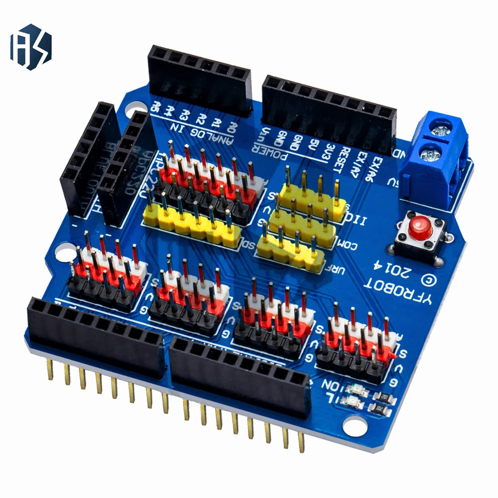 V5 Sensor Expansion Shield Board Compatible Uno R3 0 Multiple Sensors Zpaxo