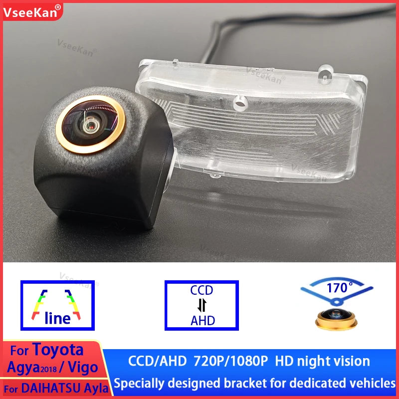 170 Degree AHD 1080P CVBS Reverse Backup Rear View Camera Toyota WIGO