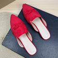 Slippers Women 2025 Spring Autumn Summer Sweet Bow Mueller Shoes
