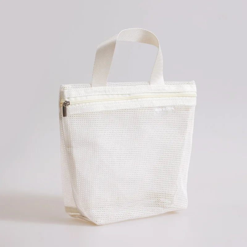 Mesh Makeup Toiletry Storage Bags Handbags Portable Travel Washing