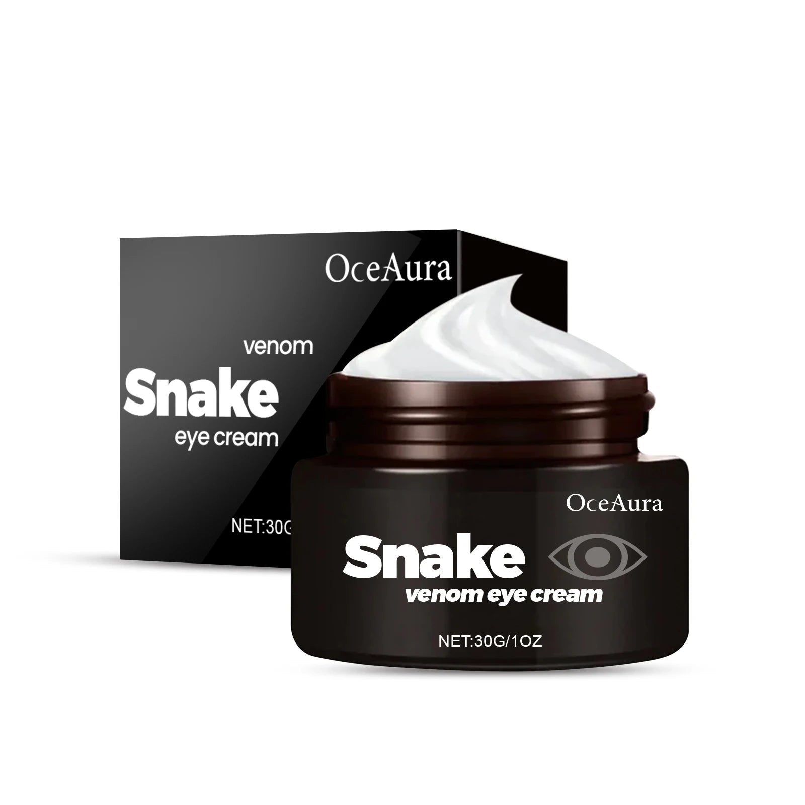 Snake Venom Eye Cream Reduce Wrinkle Eye Bag Against Puffiness Firming Moisturizing Brighten Eye Skin Anti Dark Circle Eye Cream Zpaxo 30g boxed