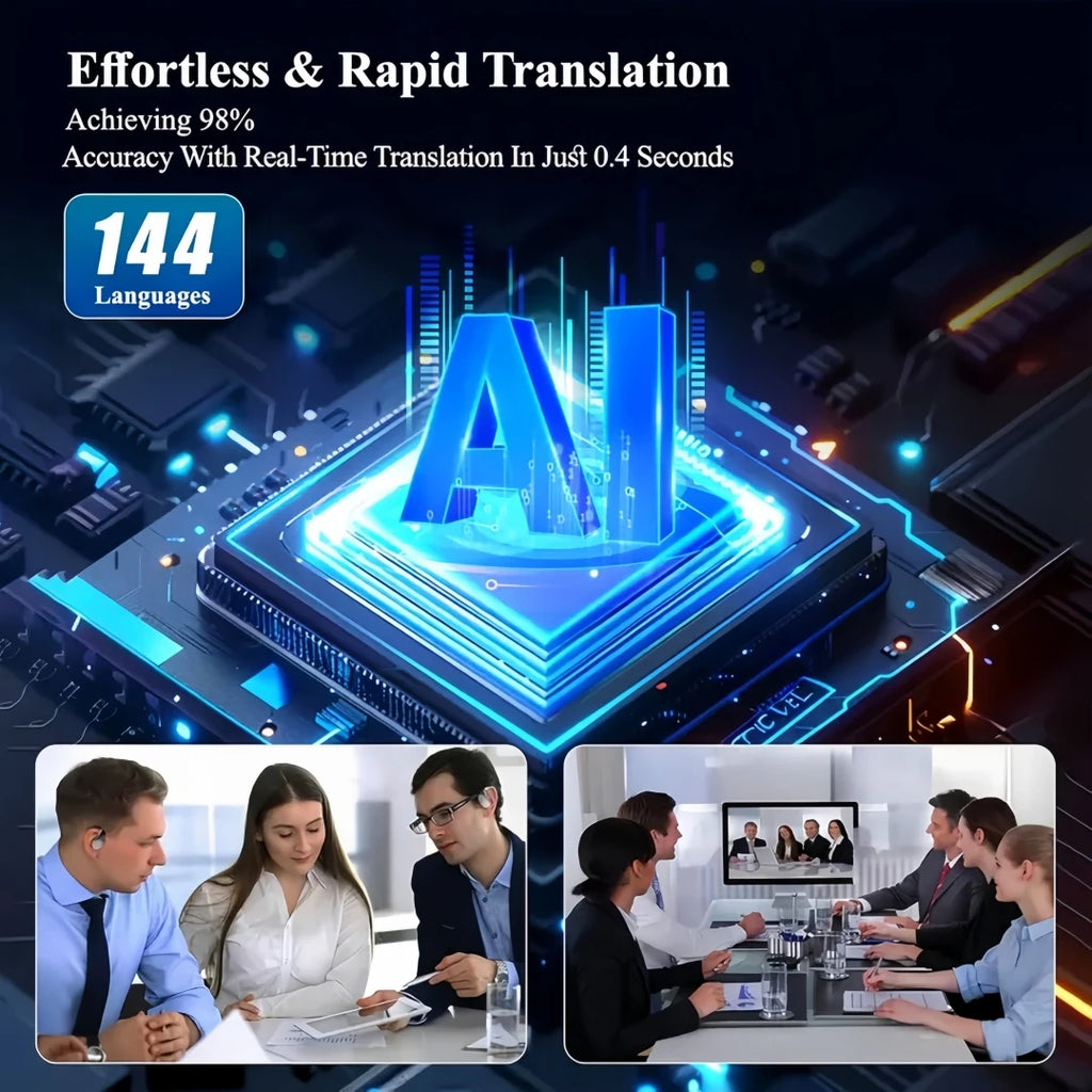 Translation Earbuds Real Time AI 144 Language Translator Audifonos