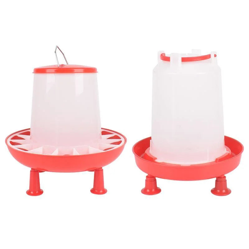 Poultry Automatic Drinking Bucket Goblet Feeder Barrel Water Quail