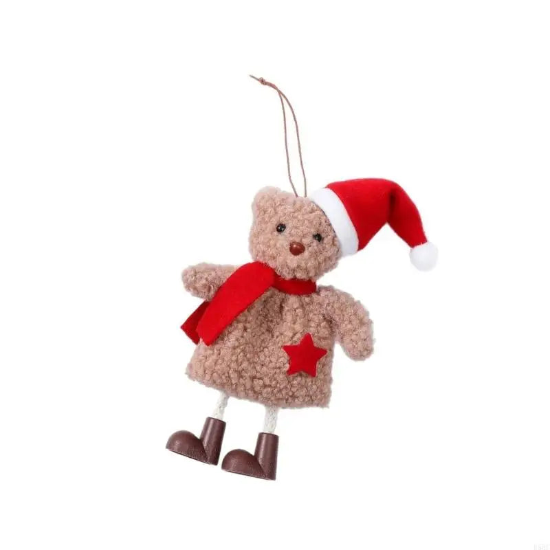 Lovely Santa Hat Bear Christmas Ornament Tree Decoration