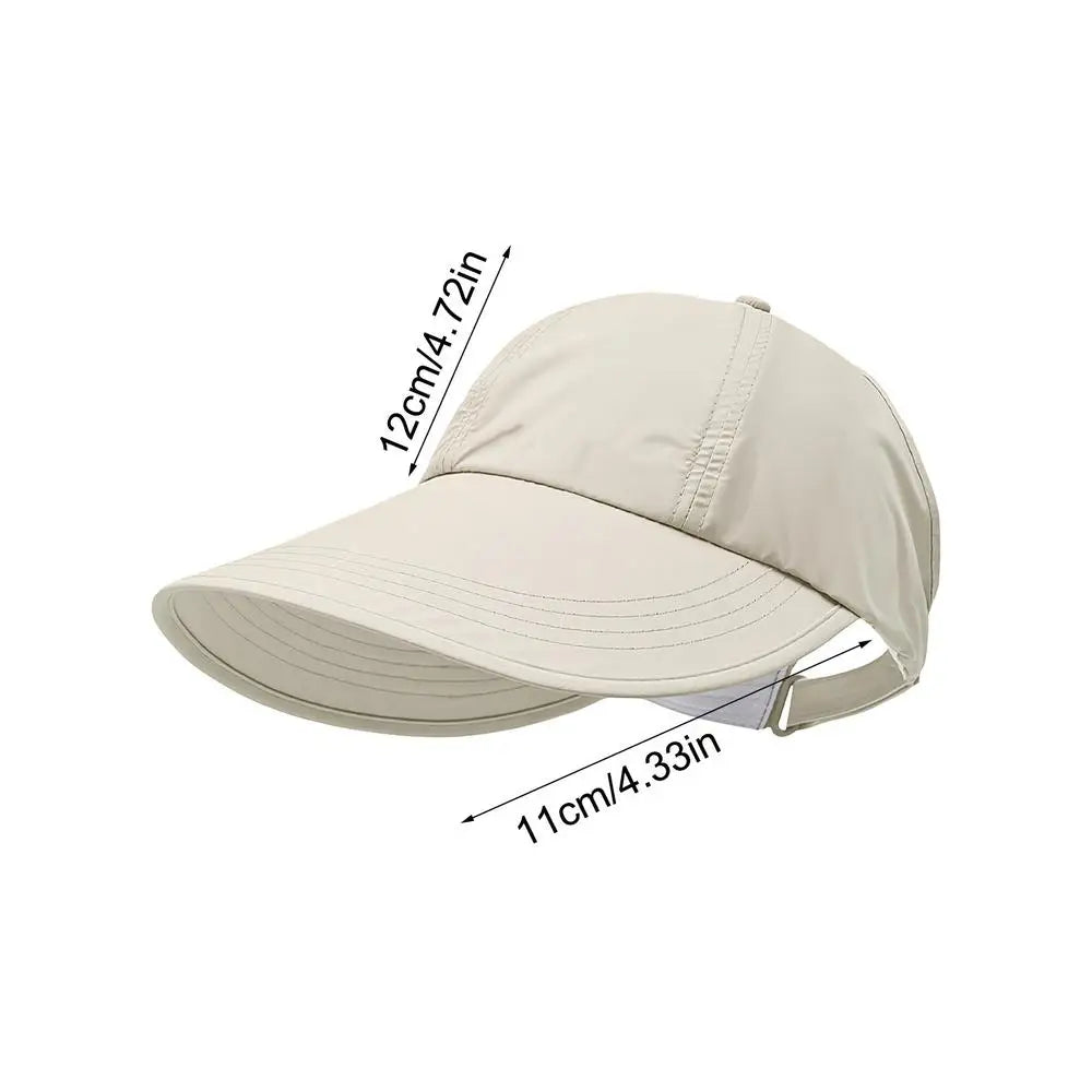 Wide Brim UV Sun Hat – Breathable Adjustable Unisex Beach Cap Wide Brim Sun Hat Zpaxo Beige