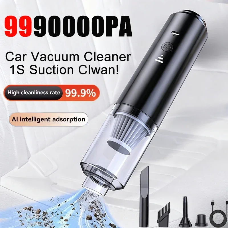 Portable Car Vacuum Cleaner Powerful Suction Cordless Electric Smart Zpaxo