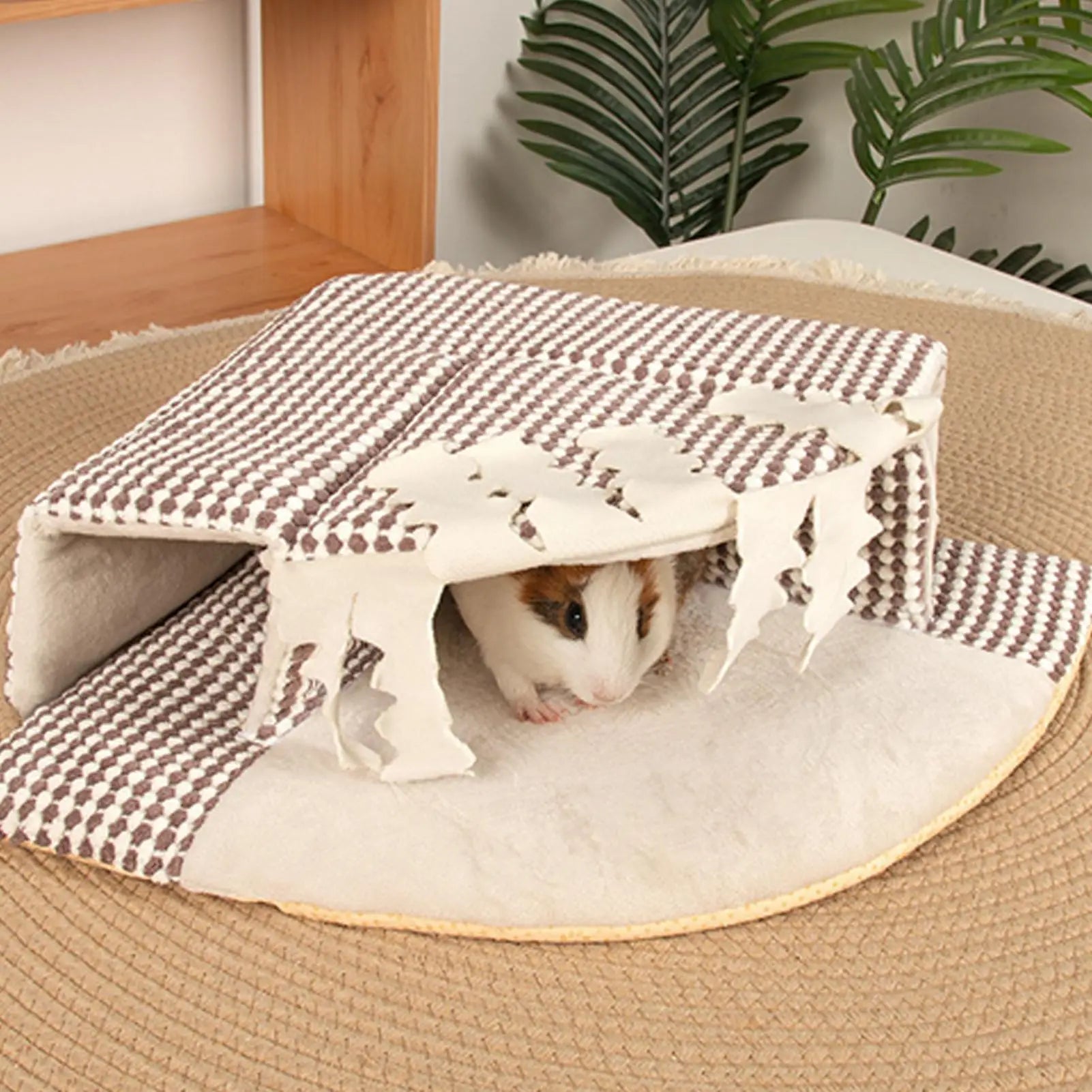 Hedgehog Bed Tunnel House Tassel Hamster Small Pets Bearded Dragons