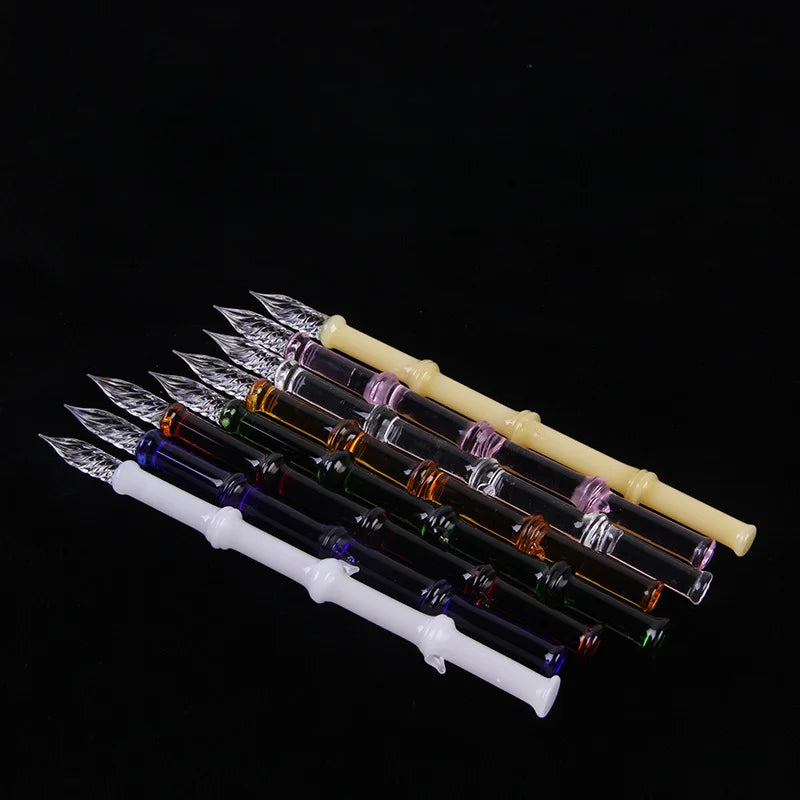 Bamboo Glass Dip Pen – Calligraphy & Art Signature Pen