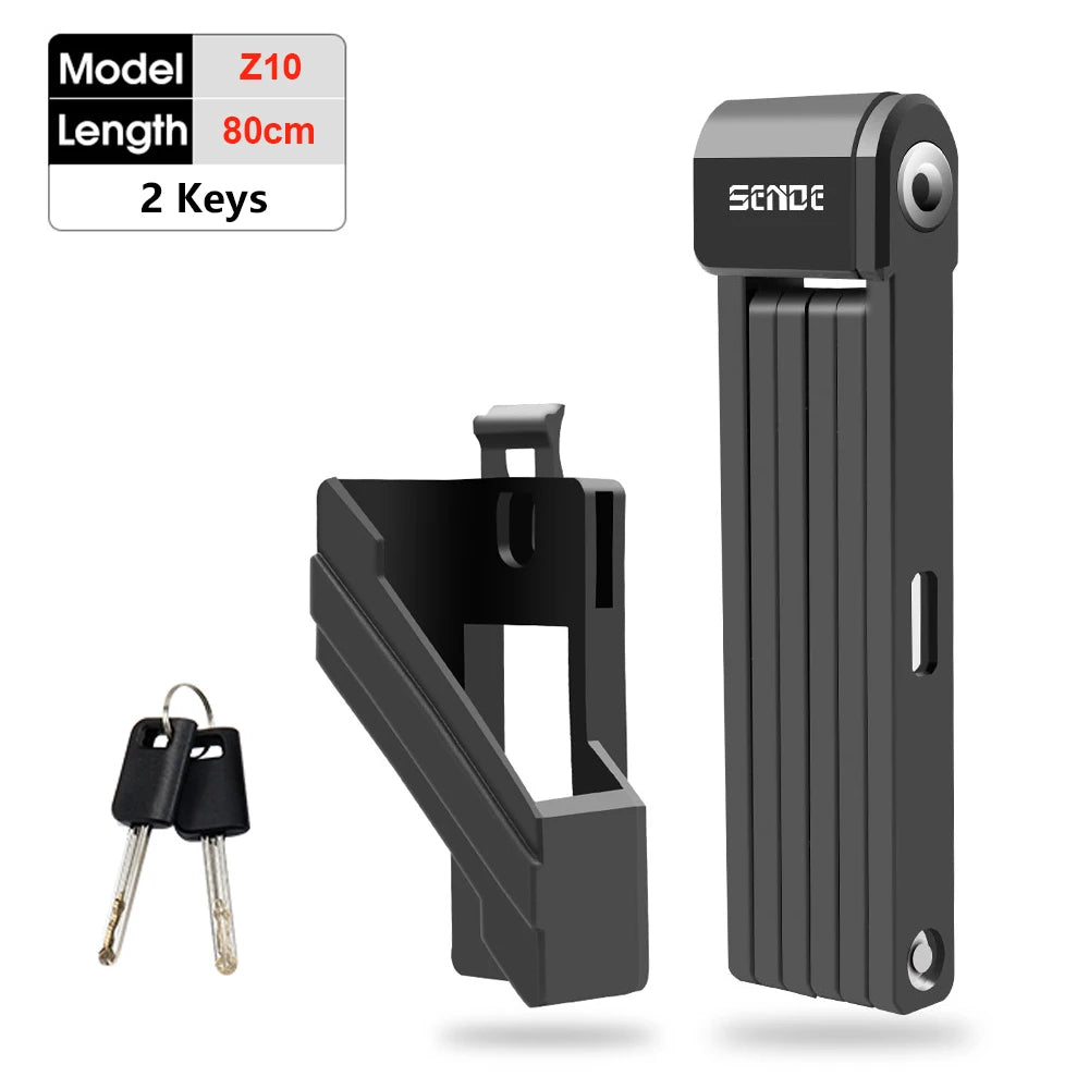 Bike Foldable Lock Anti-theft Electric E-Bike Chain Cable Padlock Bicycle Motorcycle Safety Portable Locks Bicycle Accessories Zpaxo Z10