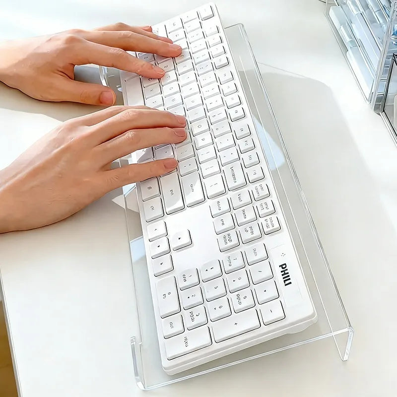 Acrylic Keyboard Stand Compact Desktop Lifter Mini Durable Clear