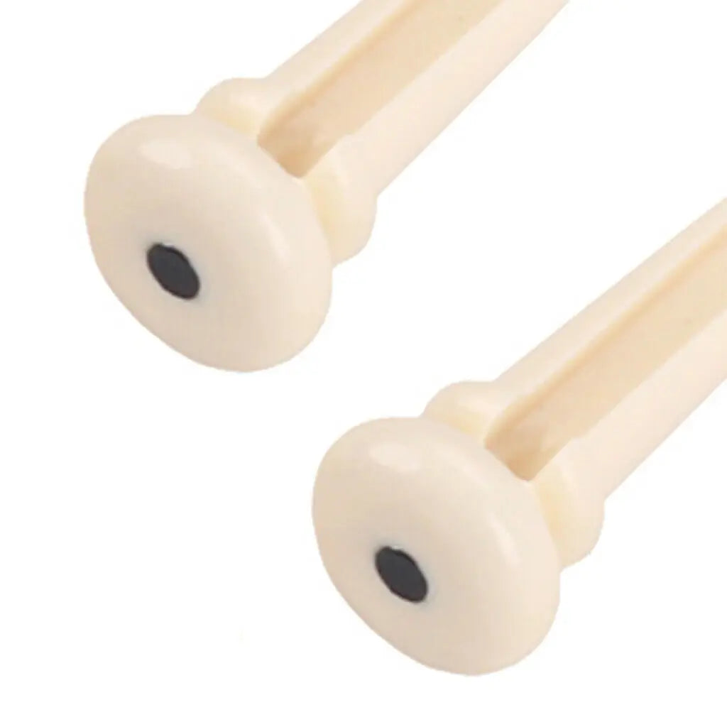 Acoustic Bass Guitar Cream Bridge Pins+ Saddle Instrument Replacement