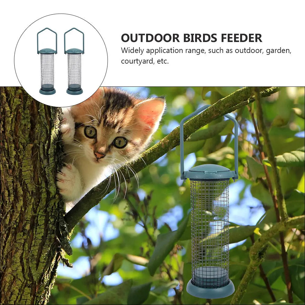 Metal Outdoor Birds Feeder Hanging Garden Bird Feeding Tool Large