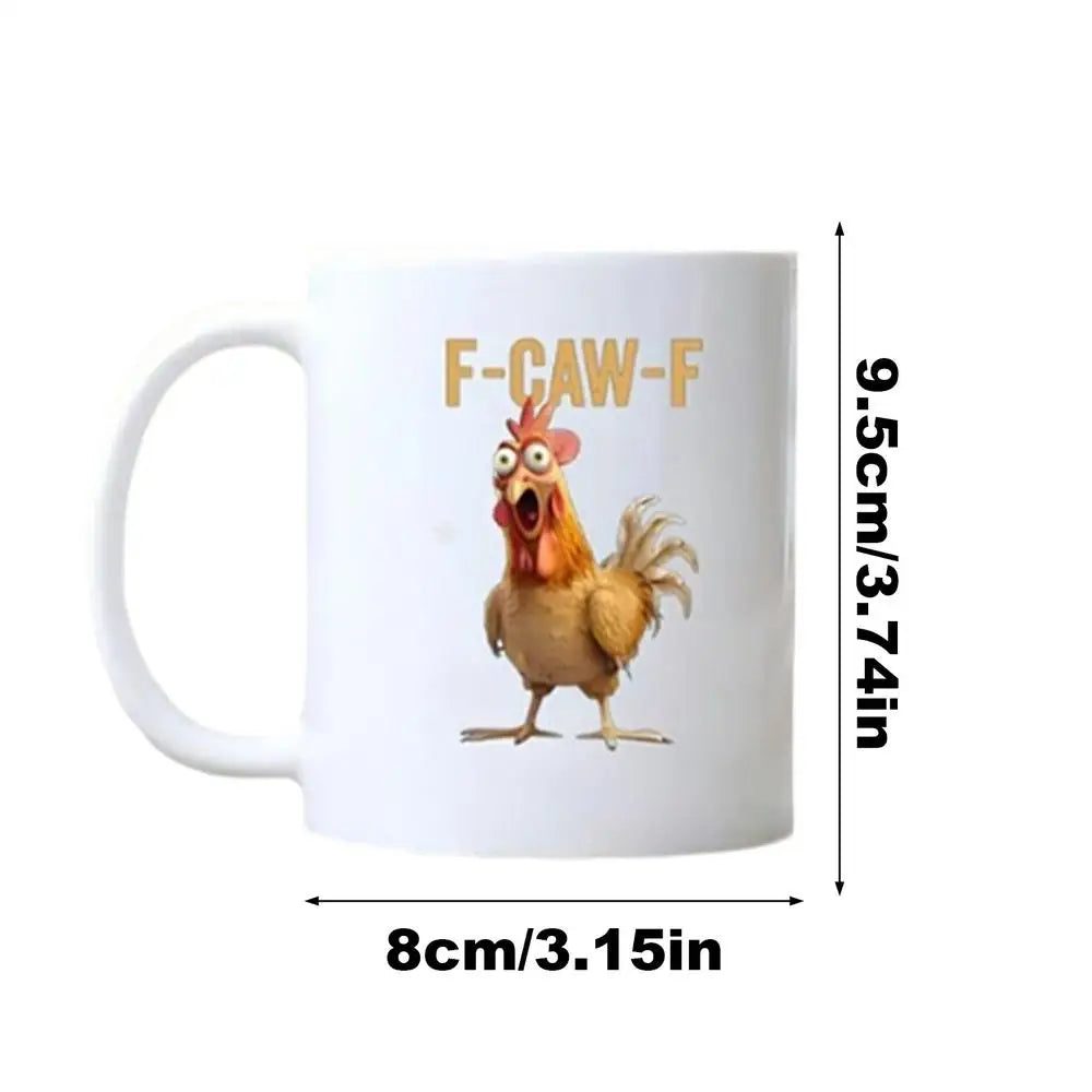 Chicken Mug Animal Themed Ceramic Tea Cups Microwave Dishwasher Safe