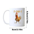 Chicken Mug Animal Themed Ceramic Tea Cups Microwave Dishwasher Safe