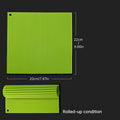 Reusable Silicone Sushi Roller Bamboo Pattern Hand Roll Mat, Easy Wash & Mildew Resistant Portable Sushi Making Kit Zpaxo green