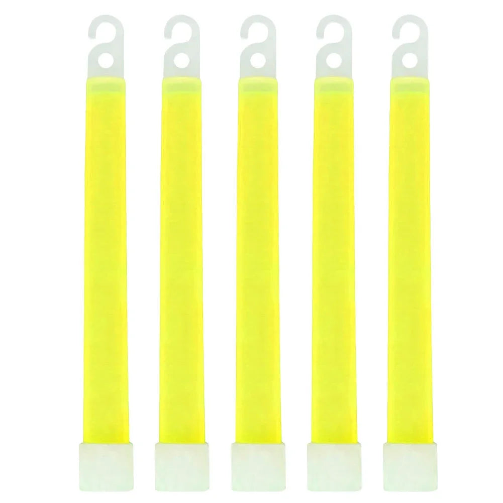 1-50pcs Glow Sticks with Hook 6 inch Fluorescence Light for Hiking Camping Outdoor Emergency Concert Party Light Sticks Zpaxo