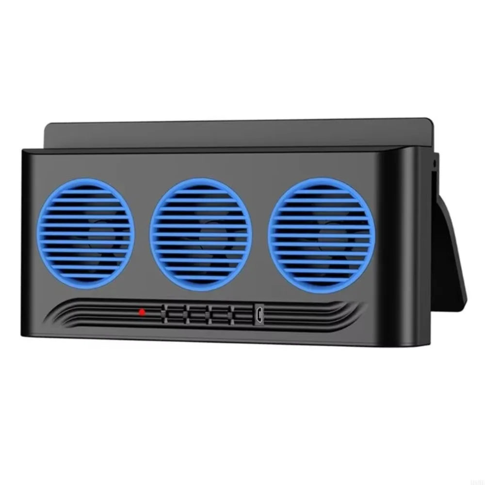 Three Outlets Solar Powered Fan Light Car Window Vent Cooler Mount Zpaxo Black