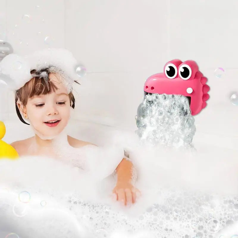 Bathtub Bubble Machine Bathtime Cute Frog Crocodile Toys Baby Bath Bubble Machine Bathtime Shower Toys Birthday Easter Basket Zpaxo