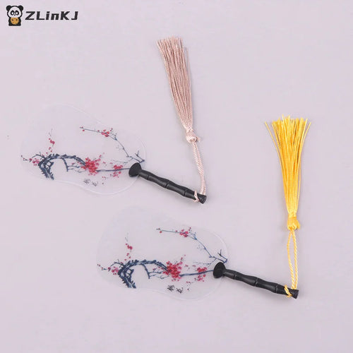 ▶2Pcs 1:12 Dollhouse Miniture Simulation palm-leaf fan Model Toy Home Decoration Accessories Zpaxo