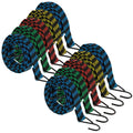 5-20Pcs Bungee Cords 2M Elastic Bungees Cords Heavy Duty Luggage Bungee Straps with Hooks Antislip Flat Elasticity Rope Upgrades Zpaxo 10pcs